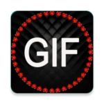 gif stickers for whatsapp android application logo